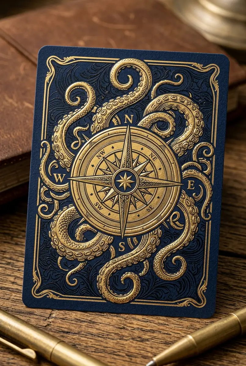 Card back kraken design