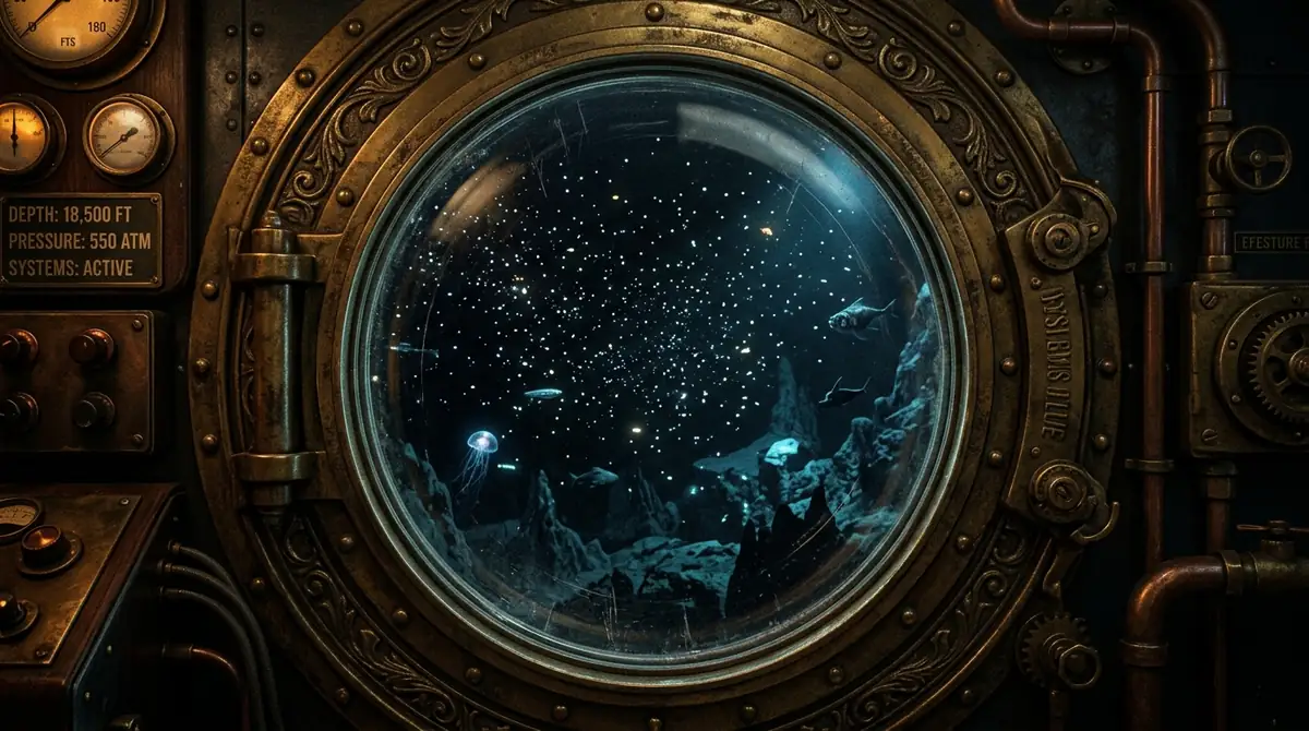 Submarine window frame